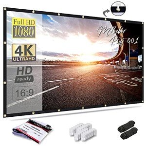 Mdbebbron 120-Inch Foldable Projector Screen 16:9