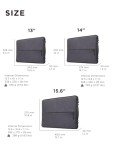 Lenovo Urban Laptop Sleeve 14 Inch for Laptop/ Notebook/Tablet Compatible with MacBook Air/Pro Water Resistant - Charcoal Grey