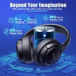BERIBES Wireless Over-Ear Bluetooth Headphones with Microphone