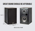 Polk Audio T15 Home Theater Speakers - Black Pair
