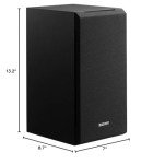 Sony SSCS5 3-Way Bookshelf Speakers (Pair) - Black