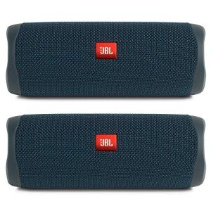JBL Flip 5 Blue Speaker Bundle - Pack of 2