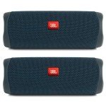JBL Flip 5 Blue Speaker Bundle - Pack of 2