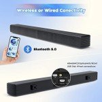 GEOYEAO 32-Inch 2.2CH Sound Bar with Dual Subwoofer