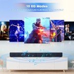 GEOYEAO 32-Inch 2.2CH Sound Bar with Dual Subwoofer
