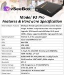 WALLECOM vSeeBox V2 Pro Android TV Box & Remote