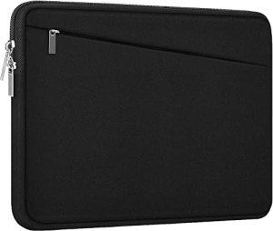 15.6 inch Laptop Sleeve, Durable Computer Carrying Bag Protective Case Briefcase Handbag with Front Pocket, Slim Cover for 15-16 Inch HP, Dell, Lenovo, Asus, Notebook, Black