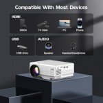 PANSEBA Mini Projector with Bluetooth and Screen