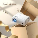 CLOKOWE Mini Projector 1080P Full HD Portable