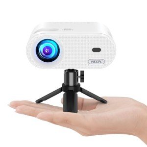 VISSPL Mini Projector, Full HD 1080P & Portable
