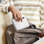 CLOKOWE Mini Projector 1080P Full HD Portable