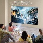 CLOKOWE Mini Projector 1080P Full HD Portable