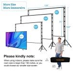 150-Inch Portable Projector Screen with Stand