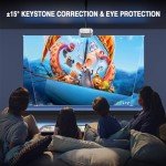 VISSPL Mini Projector, Full HD 1080P & Portable