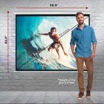 Pyle 72-Inch Manual Pull-Down Projector Screen