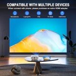 VISSPL Mini Projector, Full HD 1080P & Portable