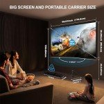 80-Inch Portable Projector Screen with Stand