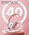 INFURTURE Rose Gold Wireless Noise Cancelling Headphones
