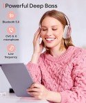 INFURTURE Rose Gold Wireless Noise Cancelling Headphones