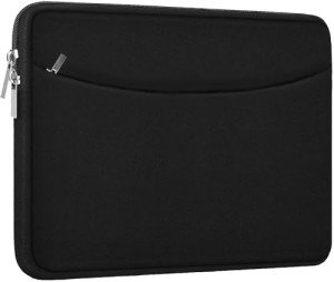 Laptop Sleeve Case 14 inch, Shockproof Protective Laptop Cover Briefcase Carrying Computer Bag with Accessory Pocket Portable Laptop Sleeve for 14" MacBook, HP, Dell, Lenovo, Acer, Black