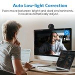 EMEET 1080P Webcam - USB Webcam with Microphone & Physical Privacy Cover, Noise-Canceling Mic, Auto Light Correction, C950 Ultra Compact FHD Web Cam w/ 70°View for Meeting/Online Classes/Zoom/YouTube