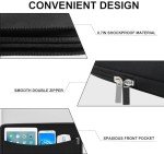 Laptop Sleeve Case 14 inch, Shockproof Protective Laptop Cover Briefcase Carrying Computer Bag with Accessory Pocket Portable Laptop Sleeve for 14" MacBook, HP, Dell, Lenovo, Acer, Black