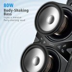 YIER Wireless Bluetooth Speaker with Lights and Bass