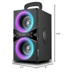 YIER Wireless Bluetooth Speaker with Lights and Bass