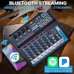 Pyle 8-Channel USB Bluetooth Audio Mixer Console