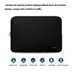 Naukay Laptop Sleeve Case, 15.6 Inch,Resistant Neoprene Notebook Computer Pocket Case/Tablet Briefcase Carrying Bag Compatible Asus/Dell/Fujitsu/HP/Sony/Toshiba/Acer- (Black)