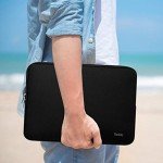 Naukay Laptop Sleeve Case, 15.6 Inch,Resistant Neoprene Notebook Computer Pocket Case/Tablet Briefcase Carrying Bag Compatible Asus/Dell/Fujitsu/HP/Sony/Toshiba/Acer- (Black)