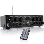 Pyle 750W Wireless Bluetooth Home Audio Amplifier