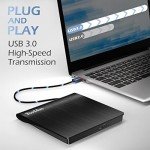 Portable USB 3.0 CD/DVD Drive for Laptops