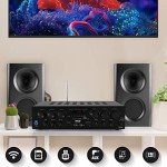 Pyle 750W Wireless Bluetooth Home Audio Amplifier