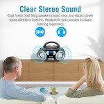 MEGATEK Portable CD Player Boombox with Bluetooth