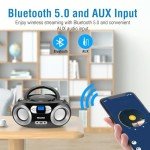 MEGATEK Portable CD Player Boombox with Bluetooth