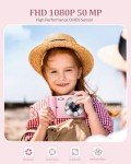 50MP 1080P Digital Camera with 16x Zoom - Pink