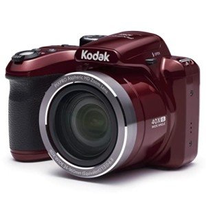 Kodak AZ401RD 20MP Point & Shoot Camera, Red