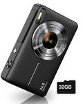 Kids 44MP FHD Digital Camera with 32GB SD Card