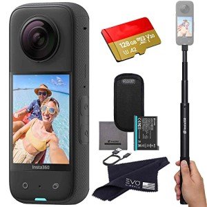 Insta360 X3 Waterproof 360 Camera Bundle - Black