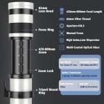 Lightdow 420-800mm F/8.3 Telephoto Lens for Canon