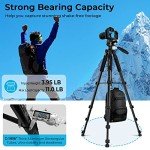 ZIKZOK 75" Lightweight Travel Tripod for Cameras