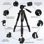 ZIKZOK 75" Lightweight Travel Tripod for Cameras