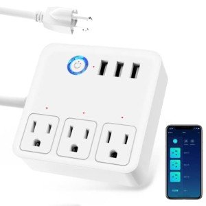 Smart WiFi Power Strip with USB Ports