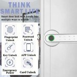 Keyless Smart Fingerprint Door Lock with APP Access