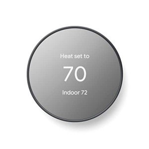 Google Nest Smart Thermostat - WiFi Programmable - Charcoal