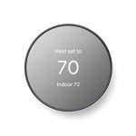 Google Nest Smart Thermostat - WiFi Programmable - Charcoal