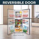 Upstreman 11.6 Cu.Ft. Stainless Steel Refrigerator