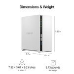 QNAP TS-233-US 2 Bay Affordable Desktop NAS with ARM Cortex-A55 Quad-core Processor and 2 GB DDR4 RAM (Diskless)