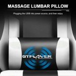 GTPLAYER 360° Swivel Gaming Chair with Footrest